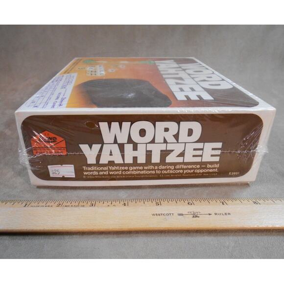 Vintage 1978 Word Yahtzee E.S. Lowe Edition Sealed Word Dice Game E2801 - Picture 5 of 6